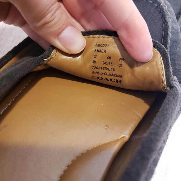 Coach Amber Suede Driving Loafers Women’s Size 9B Brown Moccasin Comfort Slip-On - Picture 8 of 8